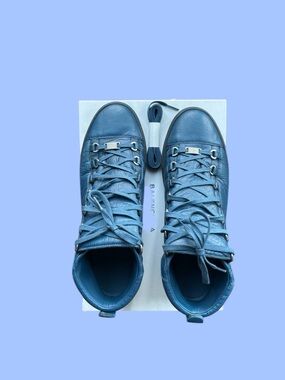 Balenciaga Arena High Top Sneakers Bleu Profond Size 44 (US 11) Full Set
